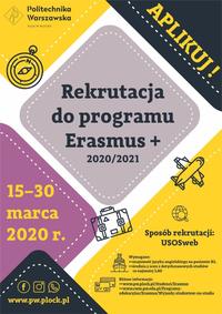 Rekrutacja w ramach programu Erasmus+