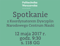 Spotkanie z Koordynatorem Dyscyplin NCN