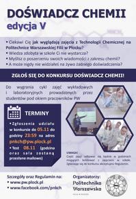 V edycja projektu "Doświadcz chemii"