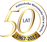 logo 50-lecia PW Filii w Płocku złoto