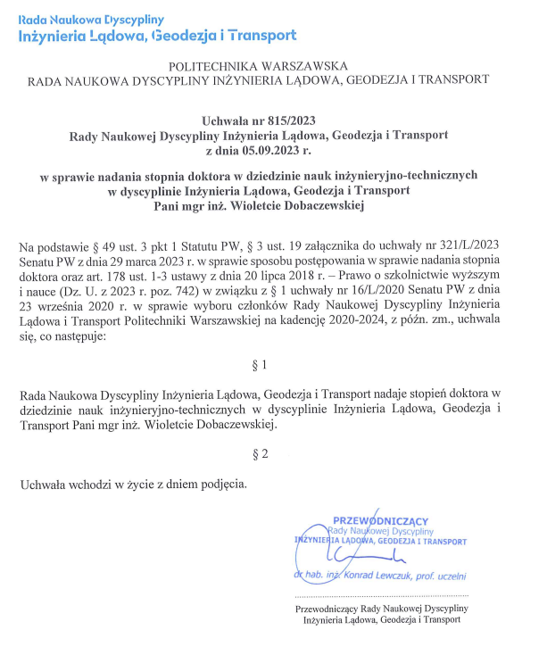 Uchwała nr 1