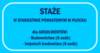 Staże dla absolwentów z Powiatu Płockiego