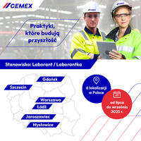 Cemex Polska ogłasza rekrutację na letnie praktyki studenckie 2025!